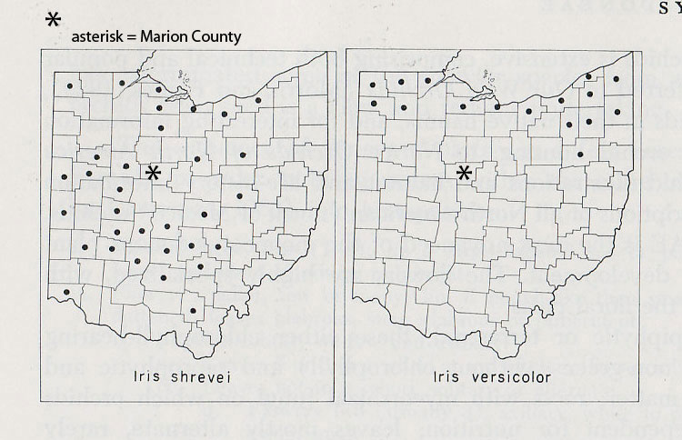 Iris range maps